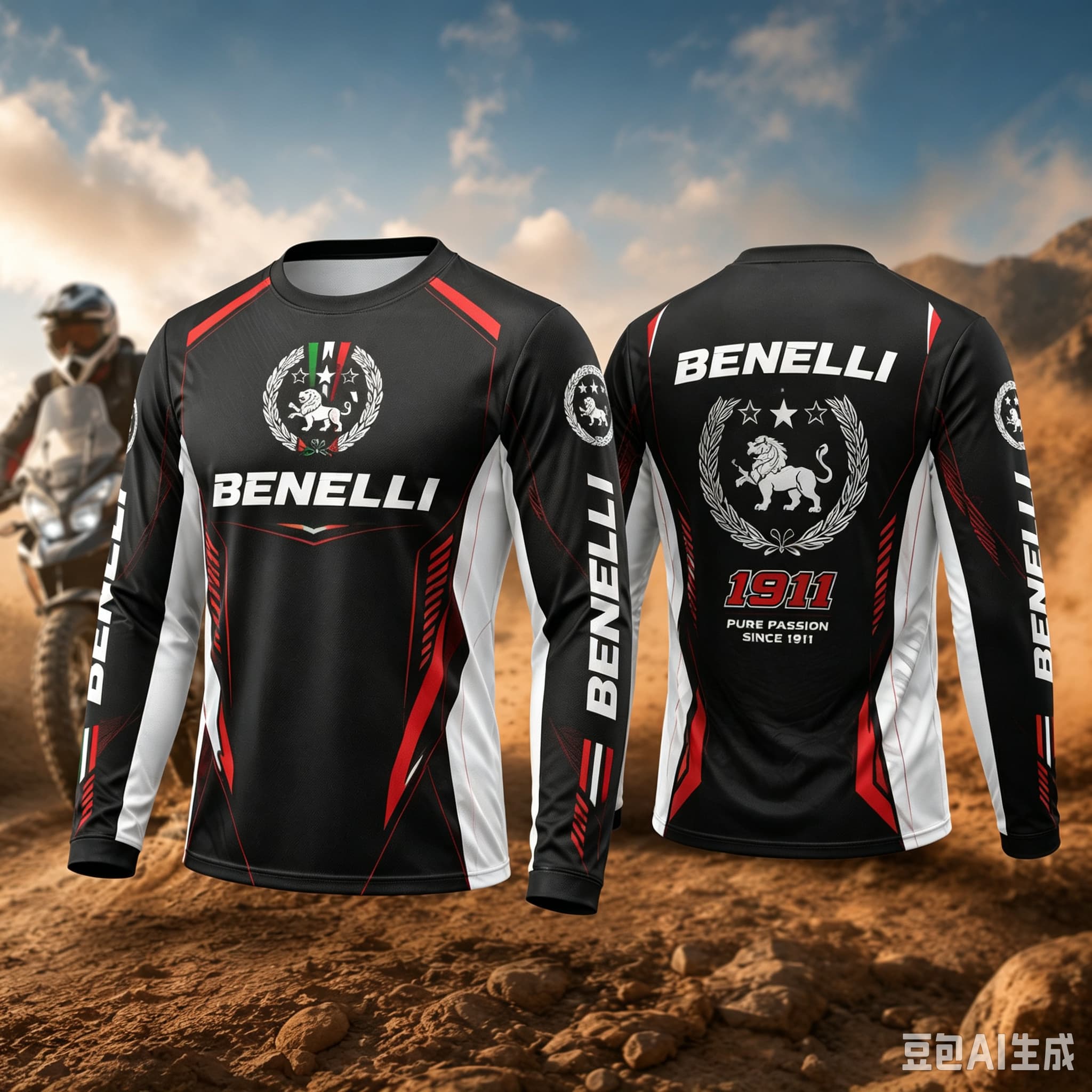 Outdoor Adventure Outfit - 새로운 2027 베넬리 라이더 티셔츠, 긴팔