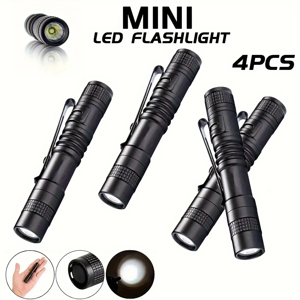 Outdoor Adventure Trips - 1-4PCS 미니 휴대용 LED 펜 라이트
