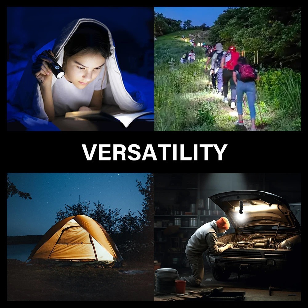 2000LM 초강력 LED 손전등 충전식 토치 장거리  - Outdoor Adventure Trips 리뷰 및 가격